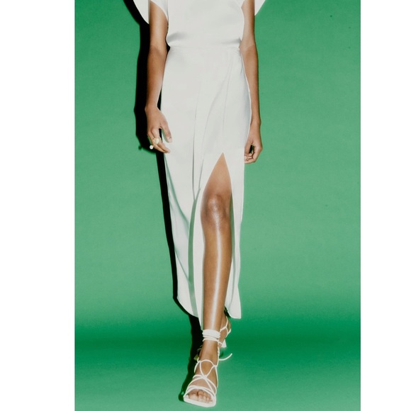 Zara satin effect draped skirt - Picture 9 of 16